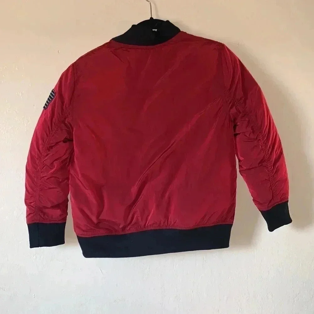 Gap NWT GapKids DC Justice League flight jacket, Red Size Medium